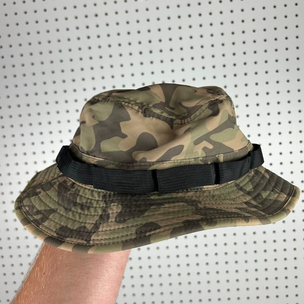 MNML Woodland Camo Bucket Hat OSFM‎ Large / XL Camouflage Tactical Streetwear - Picture 2 of 5